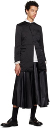 Black Comme des Garçons Black Raw Edge Coat