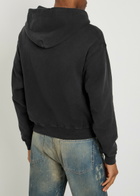 Cherry Los Angeles Zip-up Cotton Sweatshirt Black