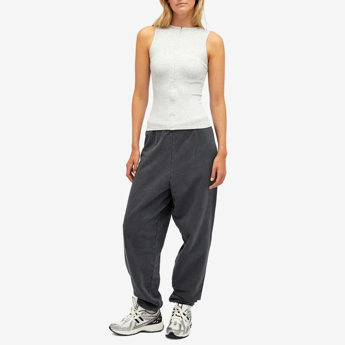Joah Brown Women's Invisible Zip Tank Top in Pearl Joah Brown
