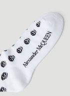 Skull Motif Socks in White