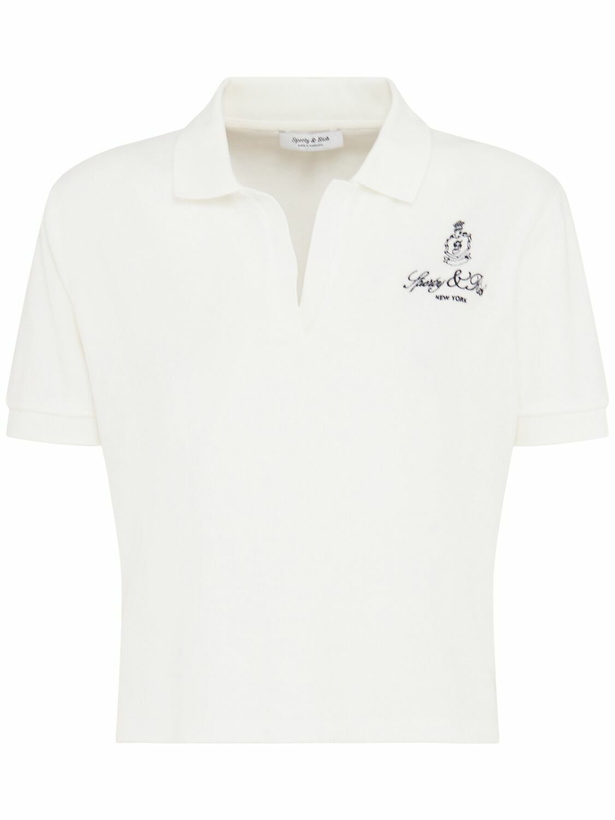 Photo: SPORTY & RICH Vendome Cotton Terry Polo