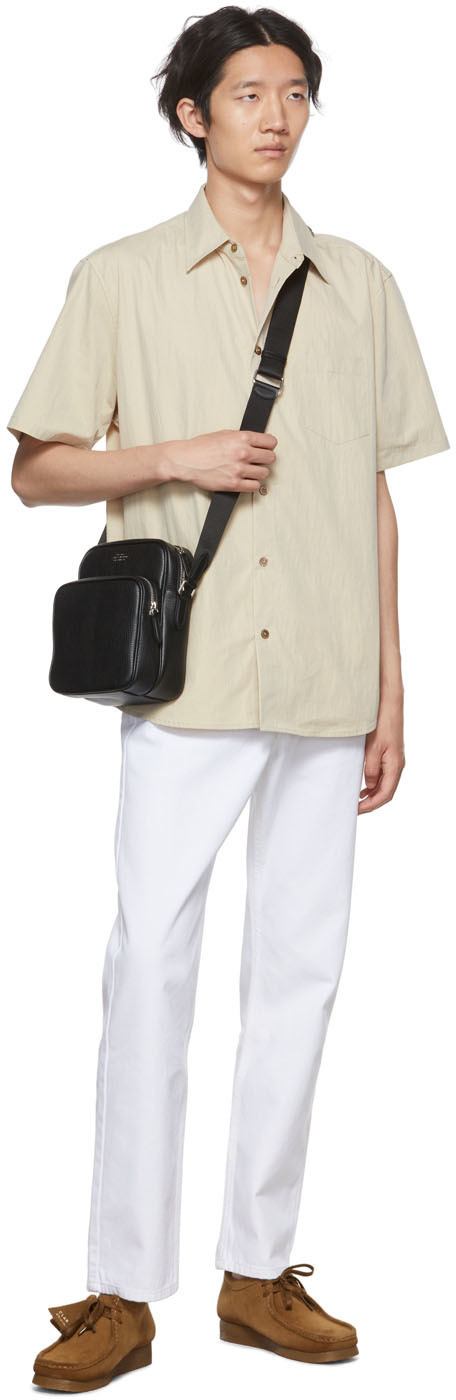 Smythson Black Reporter Bag