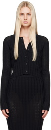 Loulou Studio Black Adiro Cardigan