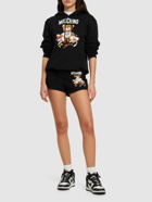 MOSCHINO - Logo Printed Cotton Jersey Hoodie