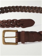 Polo Ralph Lauren - 3cm Braided Leather Belt - Brown