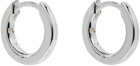 Hatton Labs Silver Small Edge Hoop Earrings