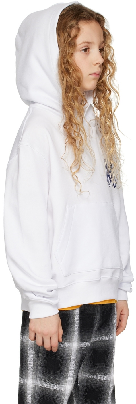 AMIRI Kids White M.A. Hoodie