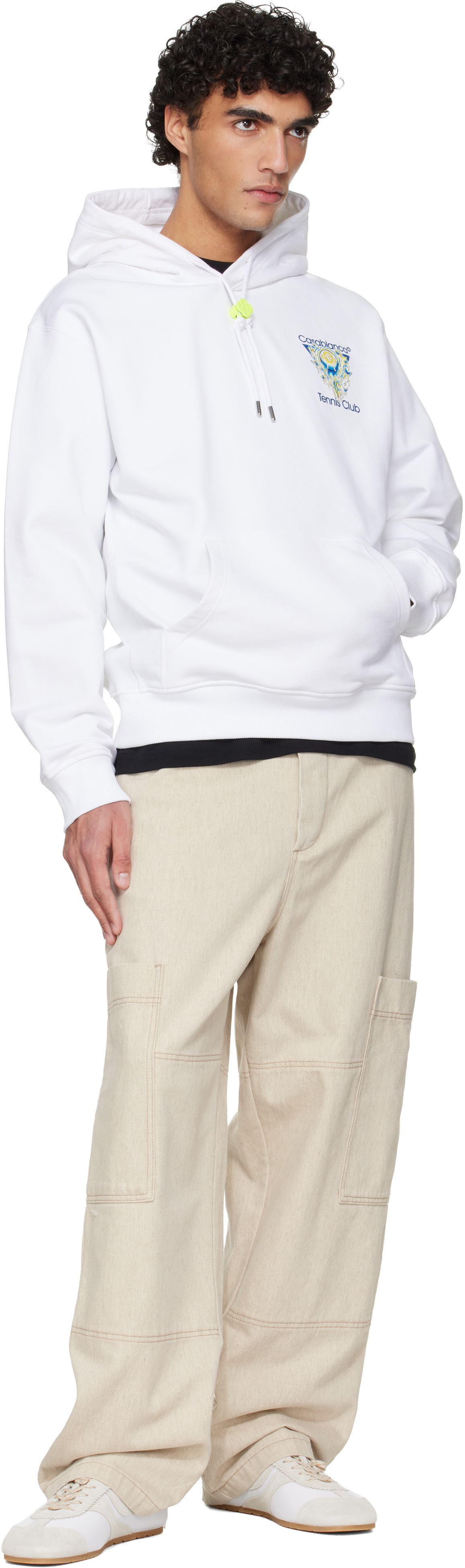 Casablanca White 'Tennis Club' Icon Hoodie
