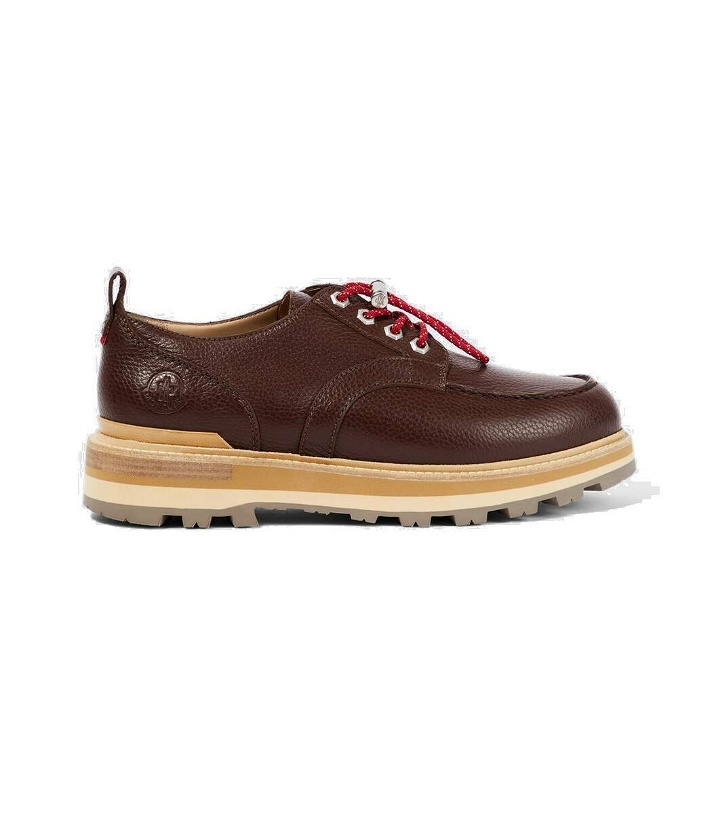 Photo: Moncler Peka City leather Derby shoes
