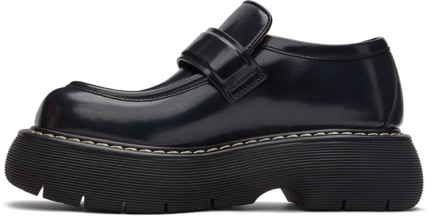 Bottega Veneta Black Leather Swell Loafers Bottega Veneta