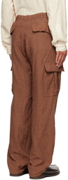 Karu Research Orange Double Weave Cargo Pants