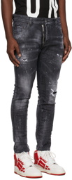 Dsquared2 Powder Wash Zip Skater Jeans