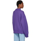 ADER error Purple Slice Logo Sweater