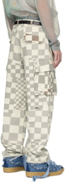 ERL Gray Printed Cargo Pants