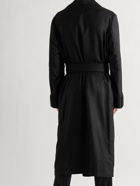 TOM FORD - Tasselled Piped Cashmere-Twill Robe - Black