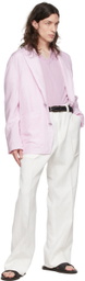 Ermenegildo Zegna Couture Pink Wool T-Shirt