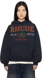 Rhude Navy 'Bay Of Angels Yacht Club' Hoodie