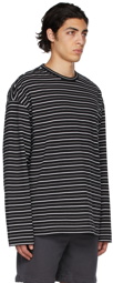 Juun.J Black Striped T-Shirt