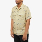 NN07 Men's Daniel Floral Vacation Shirt in Pale Olive