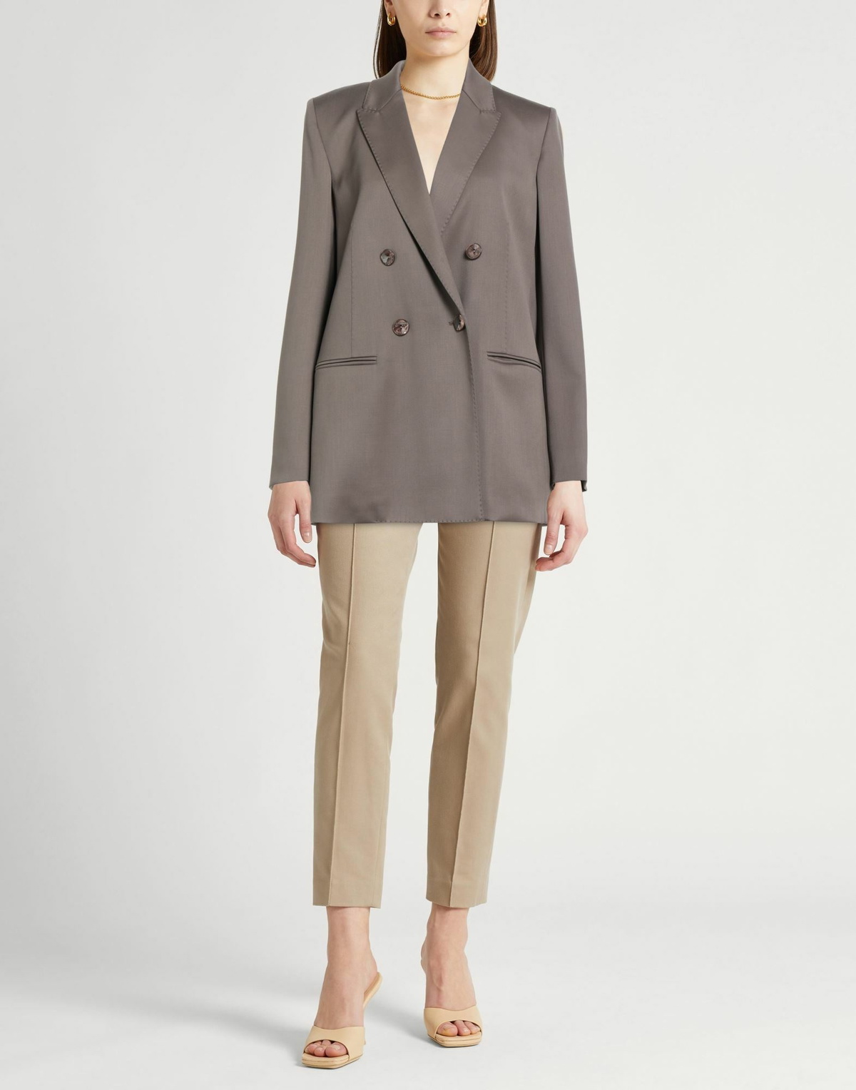 Agnona Womens Blazer Khaki