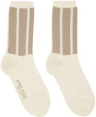 HOMME PLISSÉ ISSEY MIYAKE Off-White Washi Socks