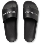 Balenciaga - Printed Leather Slides - Men - Black