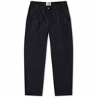 Folk Men's Assembly Pant in Navy Shadow Stripe