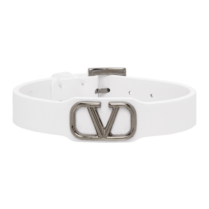 Photo: Valentino White Valentino Garavani VLogo Bracelet
