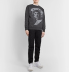 Undercover - Cindy Sherman Printed Embroidered Loopback Cotton-Jersey Sweatshirt - Gray