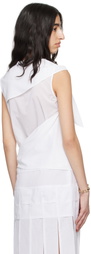 SUPER YAYA White Scarf Blouse
