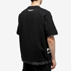 Men's AAPE Skate Puff Print T-Shirt in Black