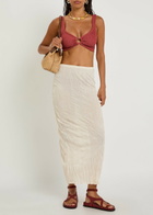Hunza G Julia Gold-hoop Crinkle Bikini - Rust - One Size