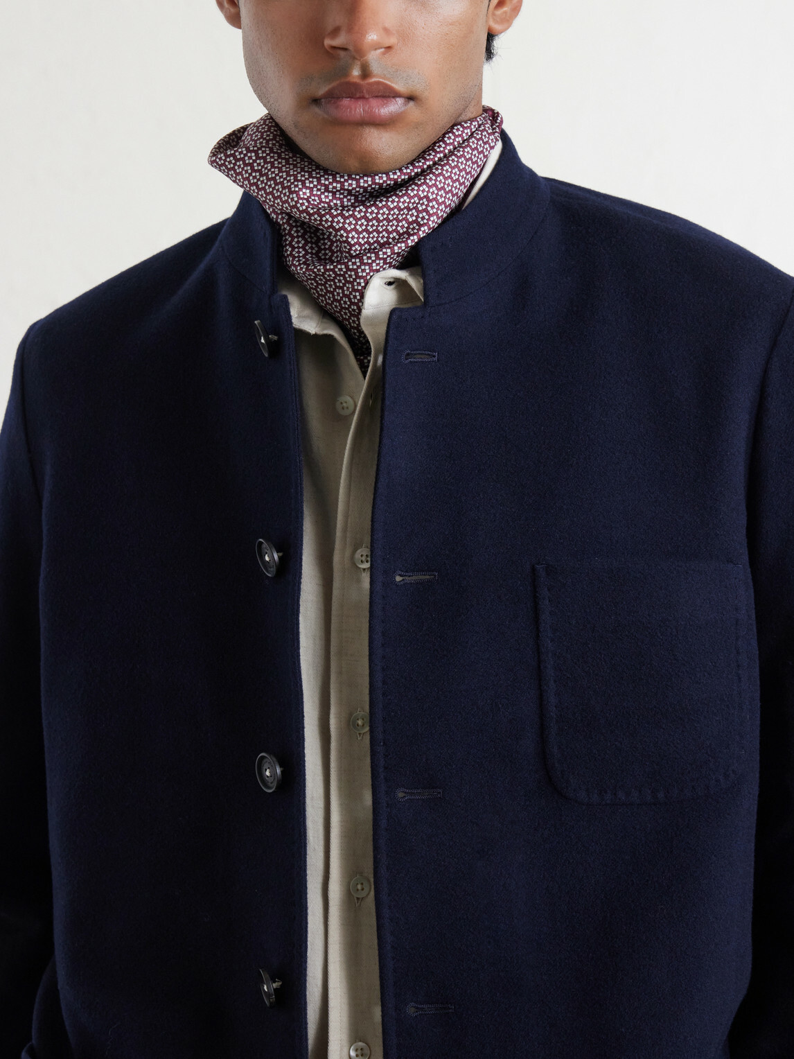 Massimo Alba - Bali Wool, Silk and Cashmere-Blend Jacket - Blue