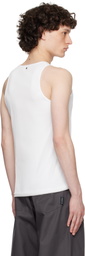 GmbH White 'Shadowbanned' Vest Tank Top