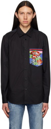 Versace Jeans Couture Black Roses Shirt