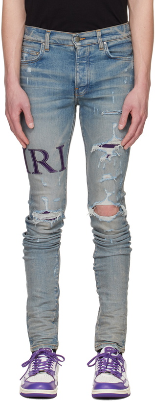 Photo: AMIRI Indigo Serif Jeans