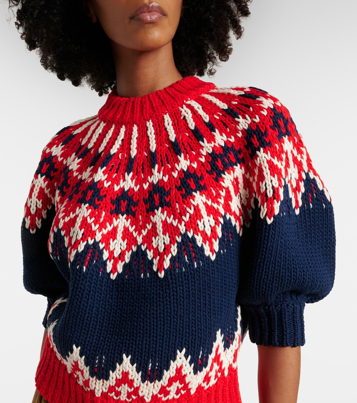 Altuzarra Marty Fair Isle cotton sweater