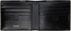TOM FORD Black Printed Python Classic Bifold Wallet