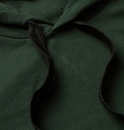 LOEWE - Logo-Embroidered Loopback Cotton-Jersey Hoodie - Green