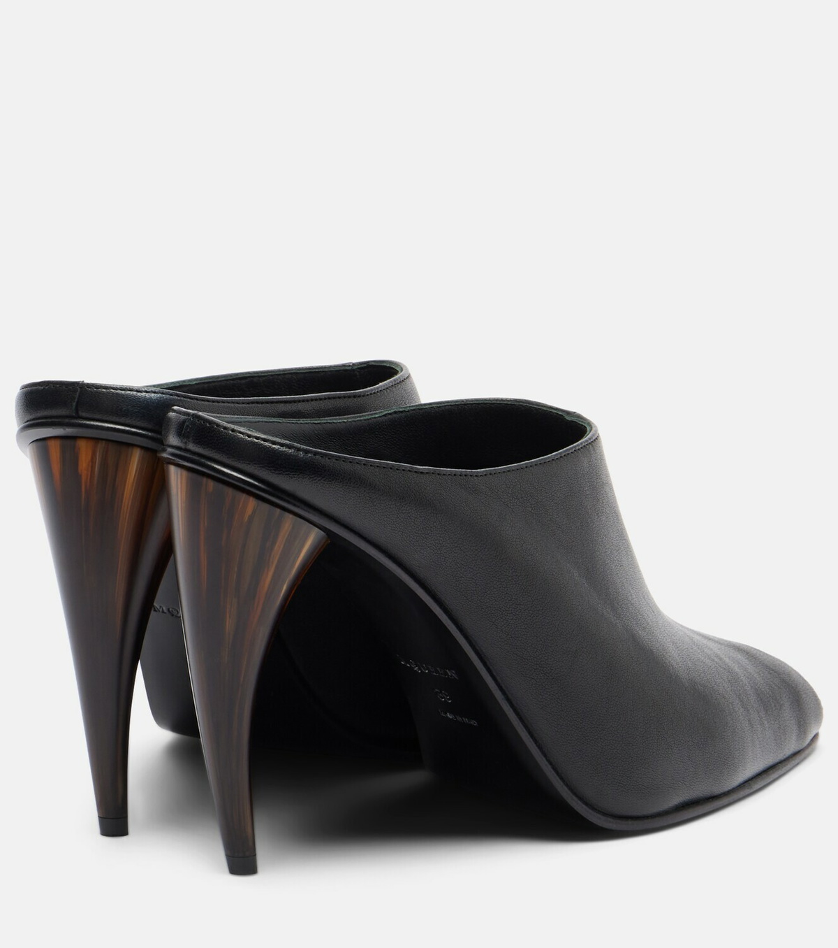 McQueen Leather mules