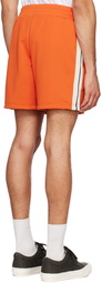 Palm Angels Orange Classic Track Shorts