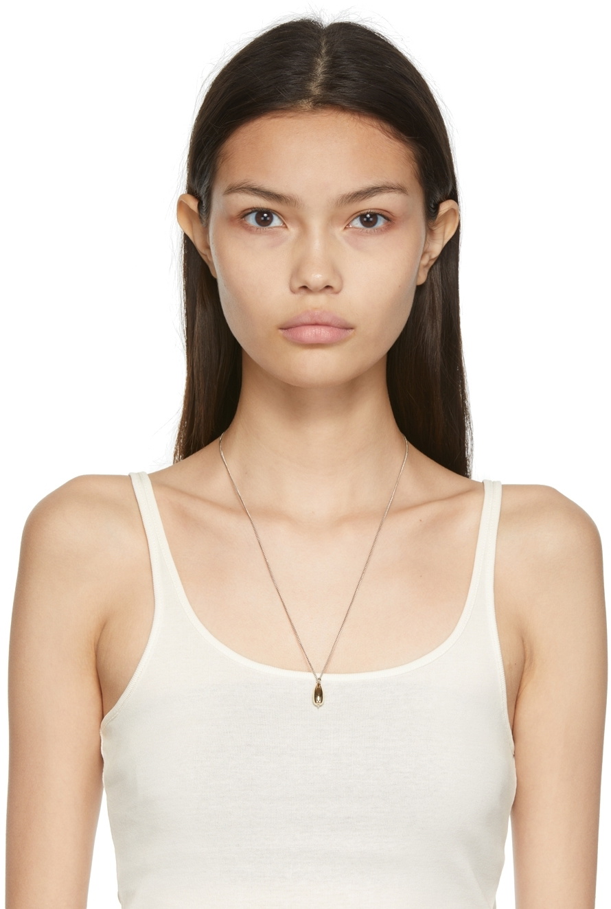 Lemaire Silver Seed Pendant Necklace Lemaire