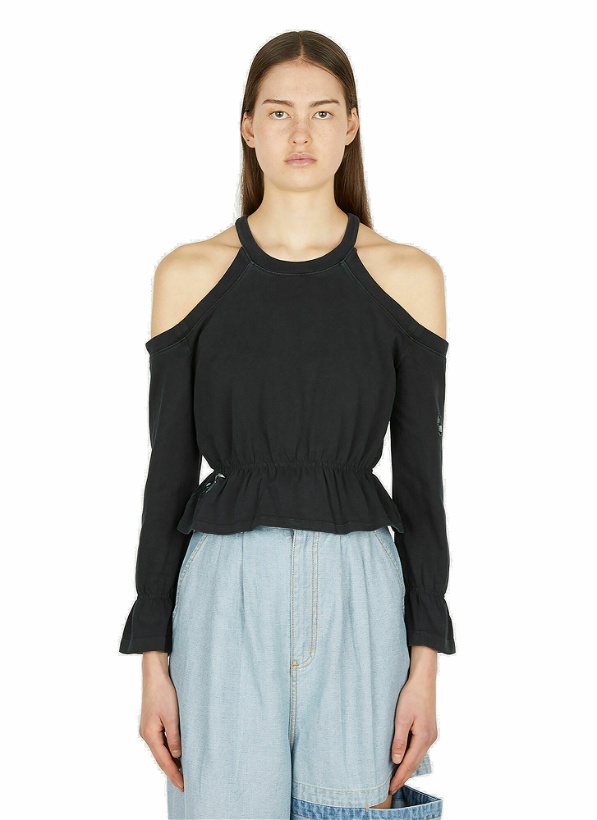 Photo: Blooming Cut Out Top in Black