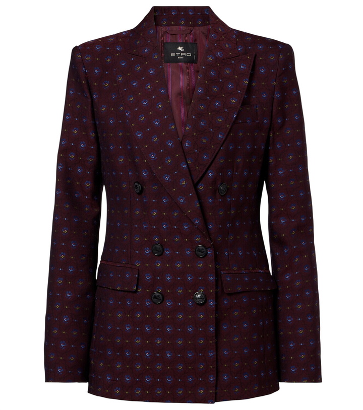 Photo: Etro Floral wool and cotton jacquard blazer