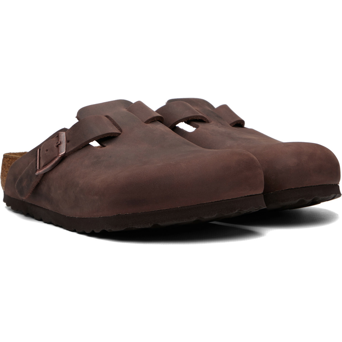 Birkenstock Brown Regular Boston Oiled Leather Loafers