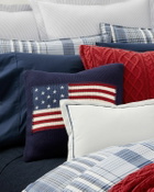 Polo Ralph Lauren Rl Flag Pillowcase 50 Cm X 50 Cm Blue Home Deco