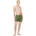 Vivienne Westwood Khaki Classic Boxer Swim Shorts
