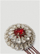 Large Jewel Brooch in Red