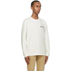 Nudie Jeans Off-White Someplace Collage Rudi Long Sleeve T-Shirt