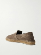 Castañer - Parker Collapsible-Heel Suede Loafers - Brown